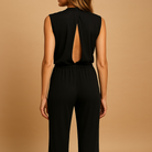 Wendy Women's Black Jumpsuit | High Waist Wide-Leg Design, Halter Neckline 2