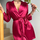 Wendy Women's Dressing Gown | Soft Fabric, Wrap Style with Long Sleeves 1