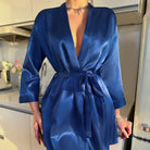 Wendy Women's Dressing Gown | Soft Fabric, Wrap Style with Long Sleeves 4