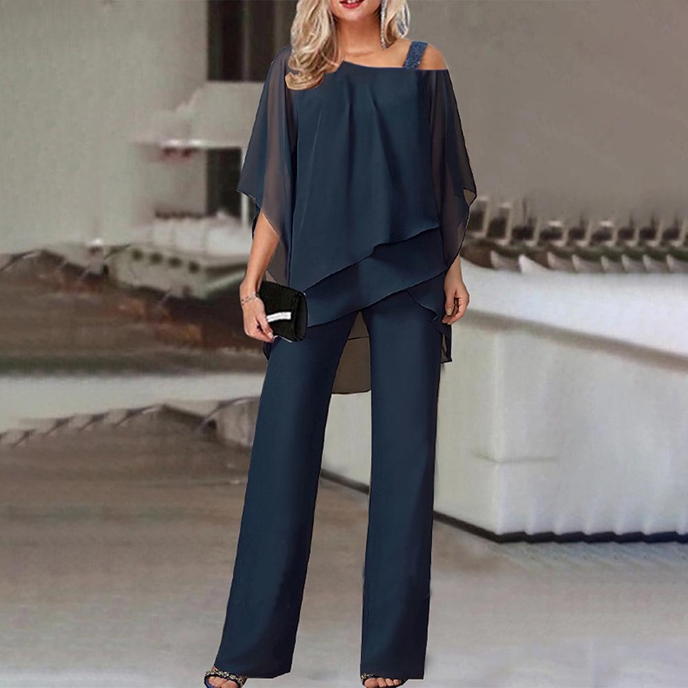 Wendy Women's Jumpsuit | Elegant Cold Shoulder Design, Chic Long Trousers 6
