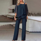 Wendy Women's Jumpsuit | Elegant Cold Shoulder Design, Chic Long Trousers 6