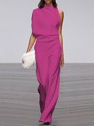 Wendy Women's Jumpsuit | Polyester Blend, Sleeveless Wide Leg 11