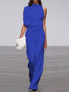 Wendy Women's Jumpsuit | Polyester Blend, Sleeveless Wide Leg 4