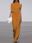 Wendy Women's Jumpsuit | Polyester Blend, Sleeveless Wide Leg 8