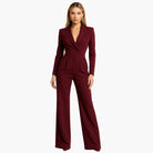 Wendy Women's Jumpsuit | Structured Waist, V-Neck Design 1