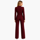 Wendy Women's Jumpsuit | Structured Waist, V-Neck Design 4