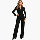 Wendy Women's Jumpsuit | Structured Waist, V-Neck Design 7
