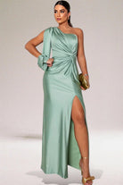 Wendy Women's Maxi Dress | Silky One-Shoulder Formal Dress 1