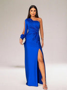 Wendy Women's Maxi Dress | Silky One-Shoulder Formal Dress 2