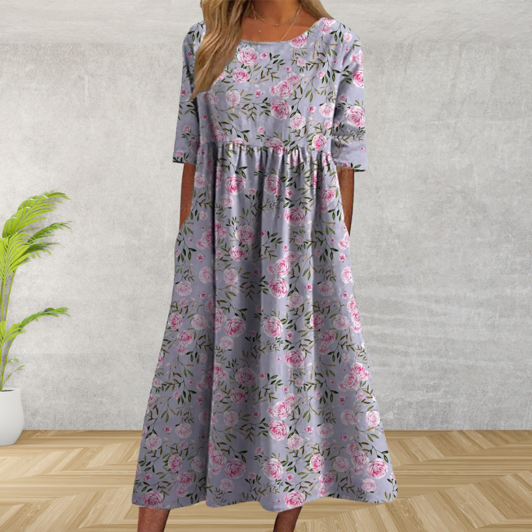 Wendy Women's Midi Dress | Flowy Embroidered Silhouette, Summer Essential 3