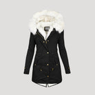 Wendy Women's Parka Jacket | Faux Fur Hood, Belted Design 2