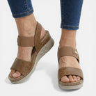 Wendy Women's Platform Sandals | Orthopedic Double Strap Wedge 3