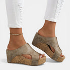 Wendy Women's Platform Sandals | Slip-On Wedge Design, Open Toe 1