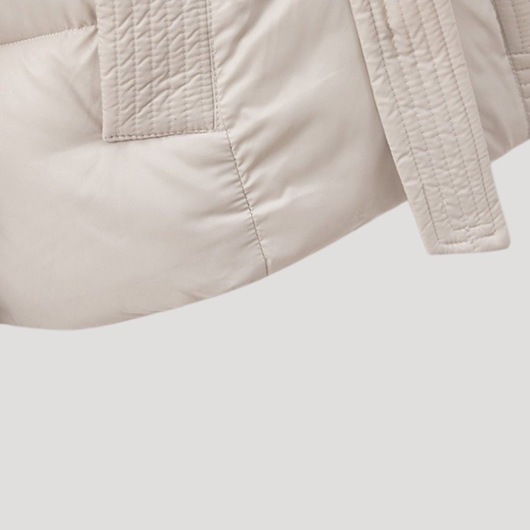 Wendy Women's Puffer Jacket | Lightweight with Hood & Belt 6