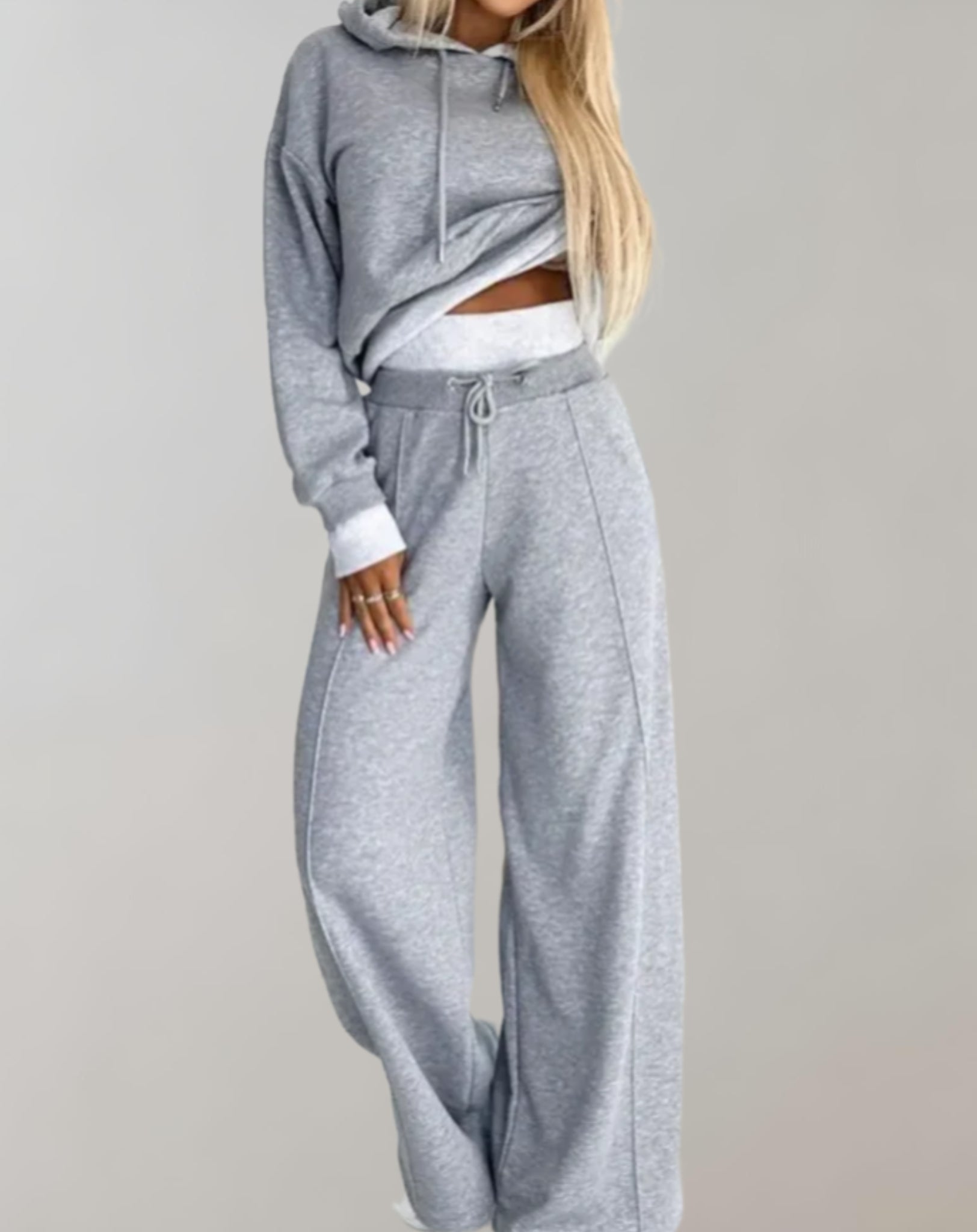 Wendy Women's Tracksuit Set | Relaxed Fit, Wide-Leg Trousers 2