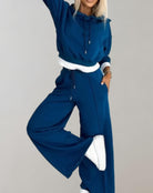 Wendy Women's Tracksuit Set | Relaxed Fit, Wide-Leg Trousers 3