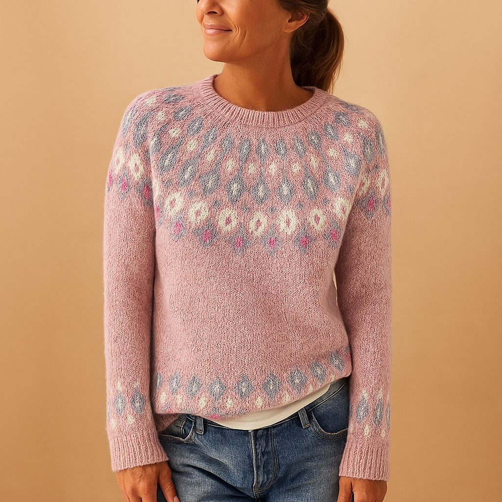 Wendy Women's Wool Jumper | Unique Pattern, Cozy Fit 3