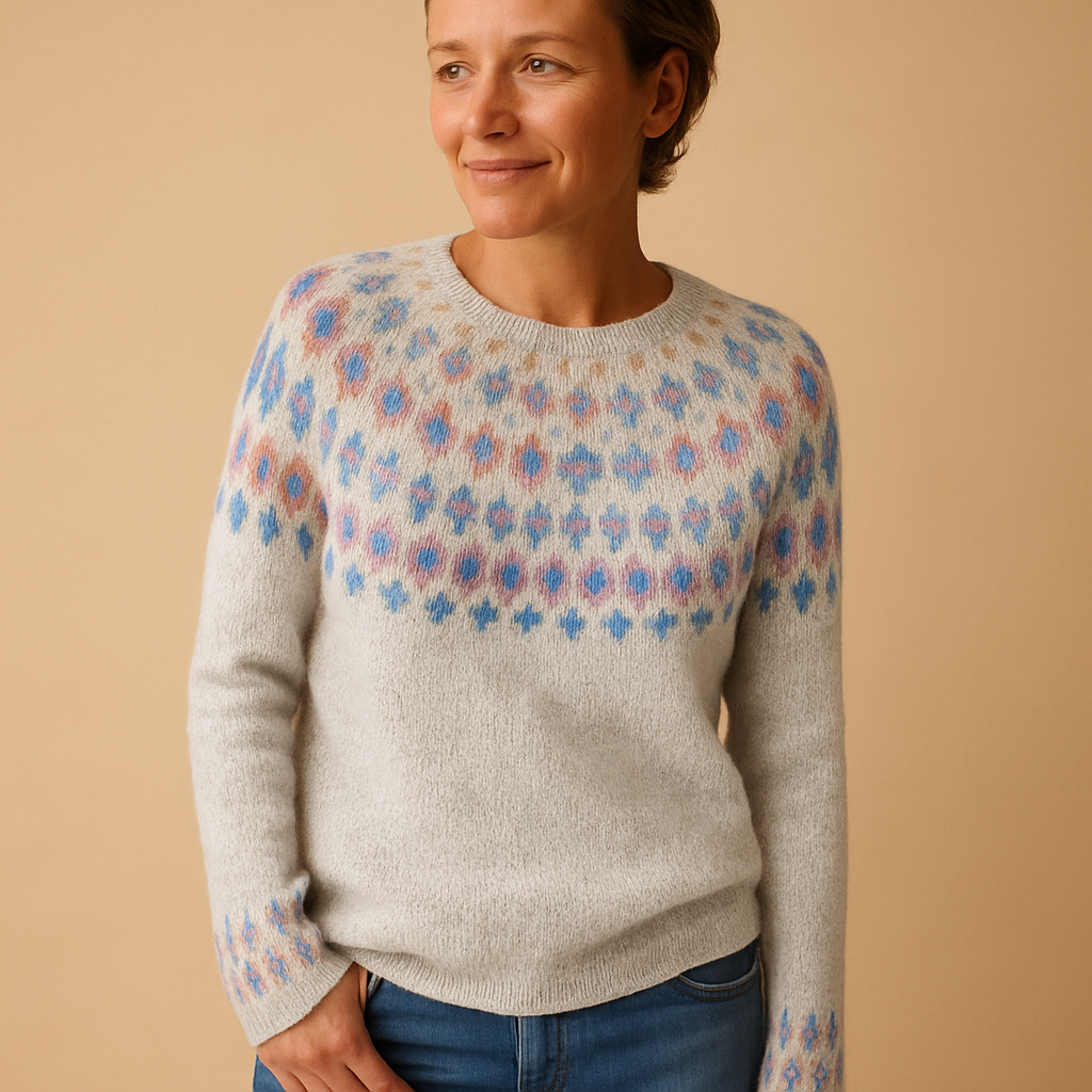 Wendy Women's Wool Jumper | Unique Pattern, Cozy Fit 4
