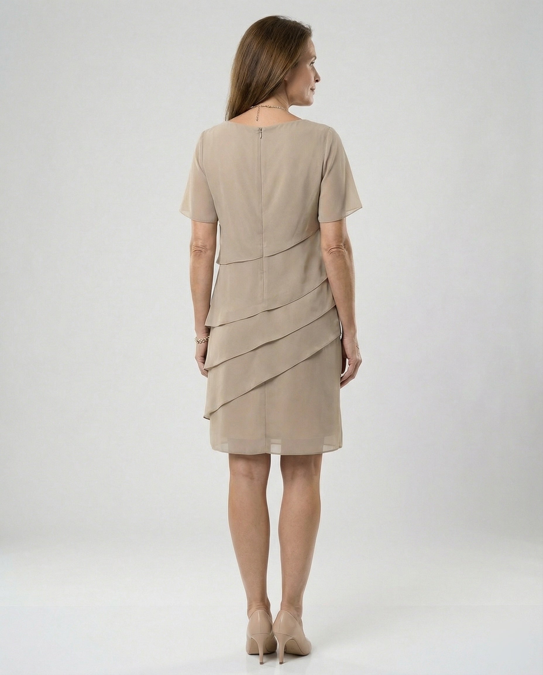 Willa Women's Summer Dress | Soft Chiffon, Figure-Hugging Fit 3