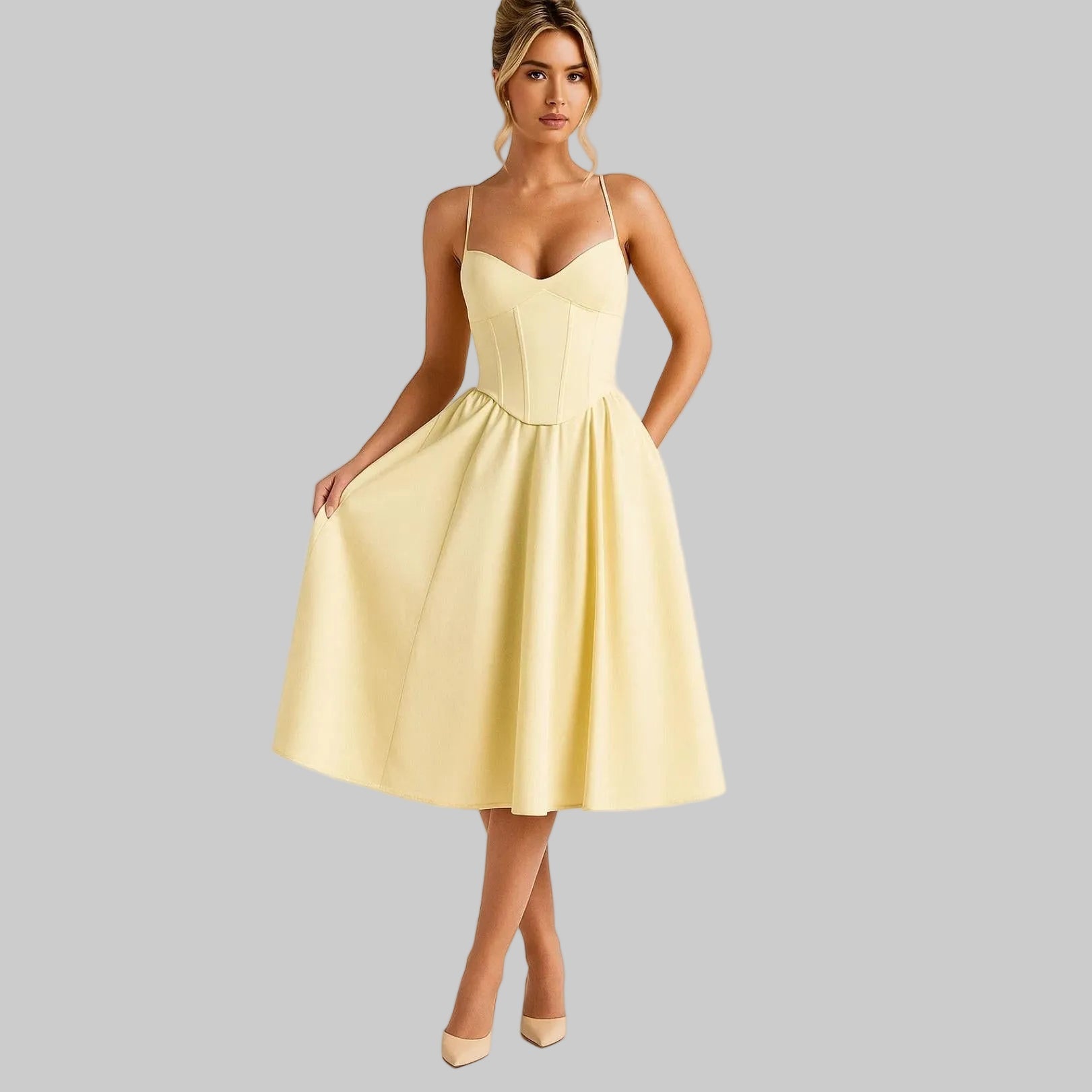 Yasmin Women's Maxi Dress | Corset-Inspired, Lightweight Summer Dress 0