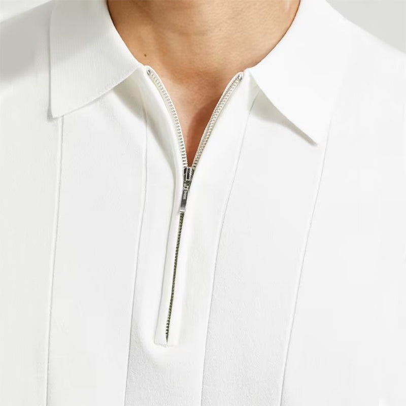 Zara Men's Polo Shirt | Unique Zipper Design, Comfortable Fit 5