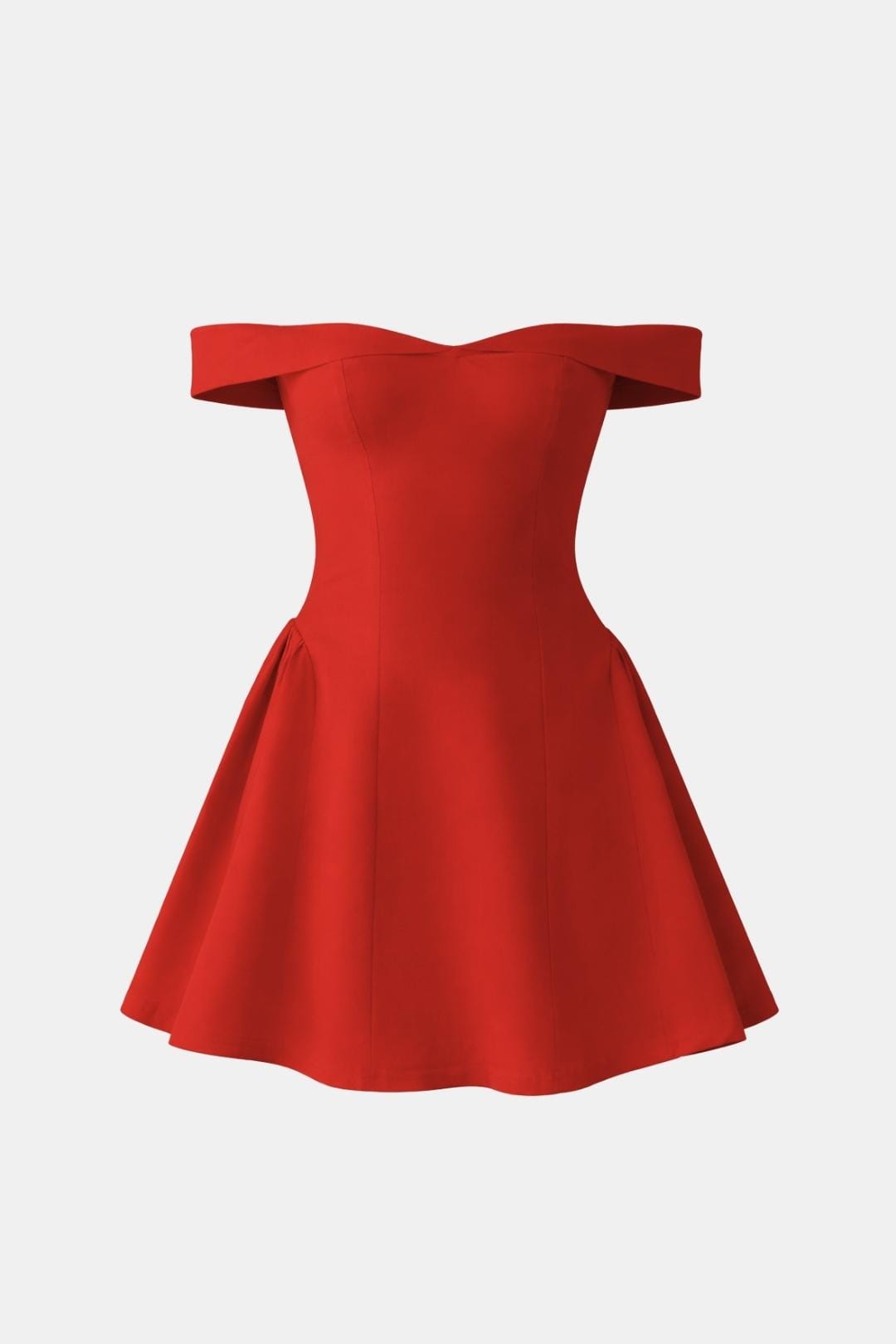 Zariyah Women's Mini Dress | Sculpted Polyester, Off-Shoulder Summer Cocktail 0