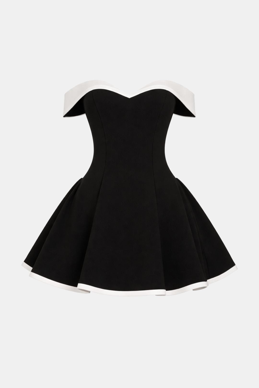 Zariyah Women's Mini Dress | Sculpted Polyester, Off-Shoulder Summer Cocktail 7