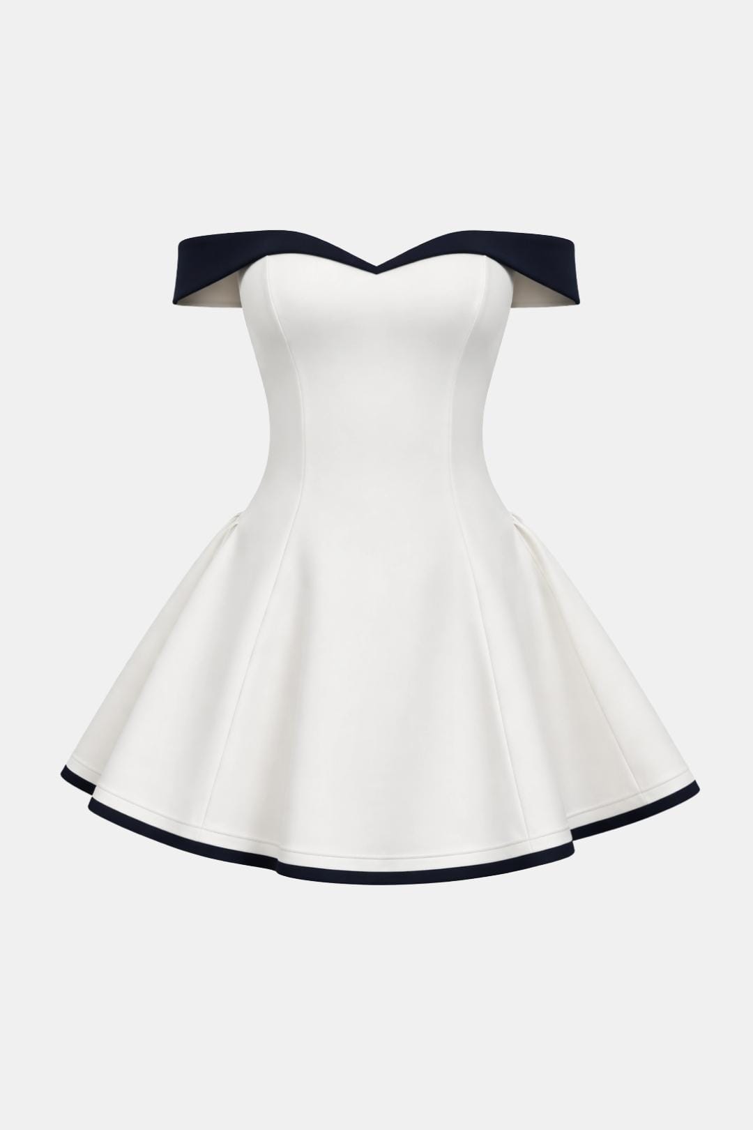 Zariyah Women's Mini Dress | Sculpted Polyester, Off-Shoulder Summer Cocktail 8