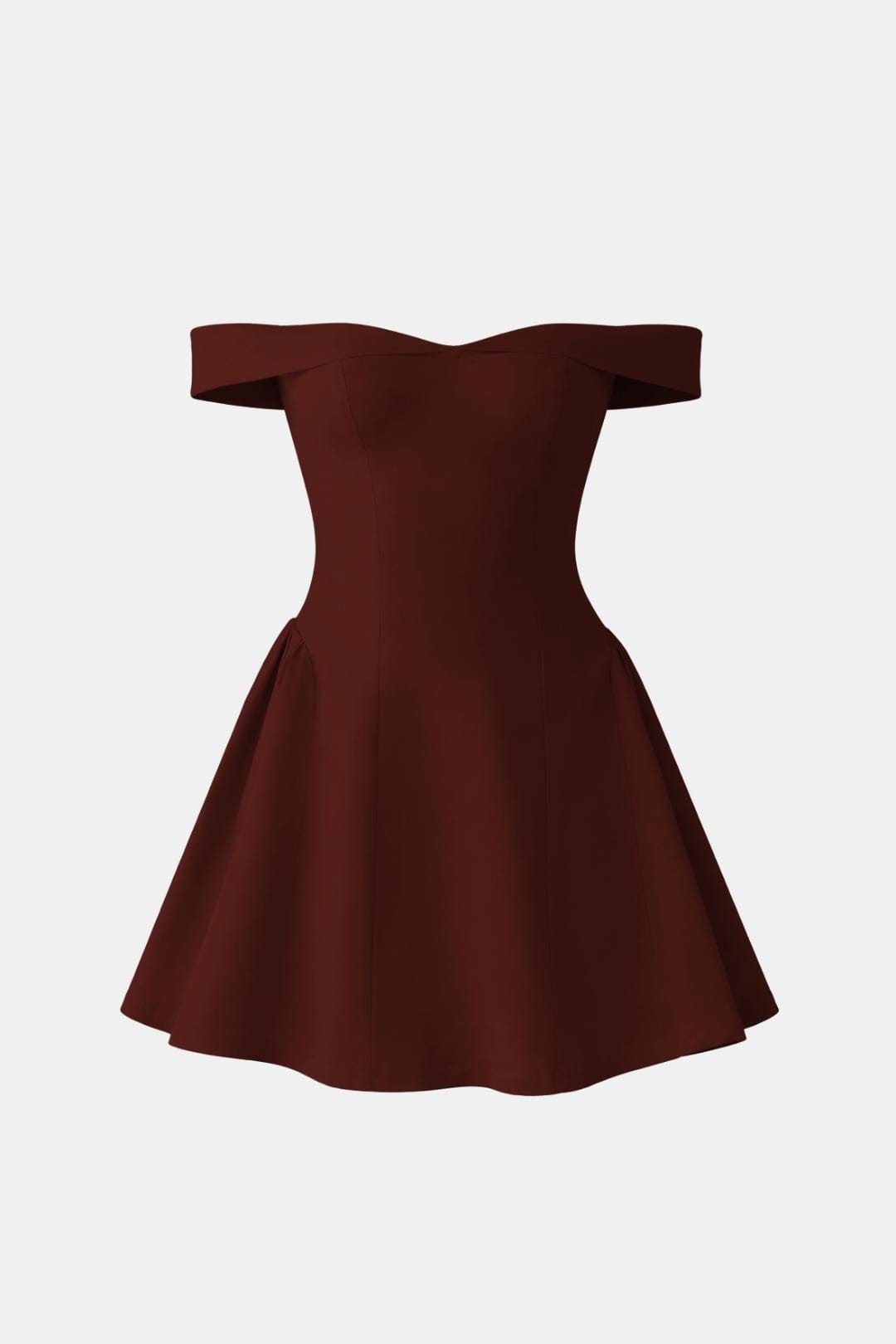 Zariyah Women's Mini Dress | Sculpted Polyester, Off-Shoulder Summer Cocktail 9